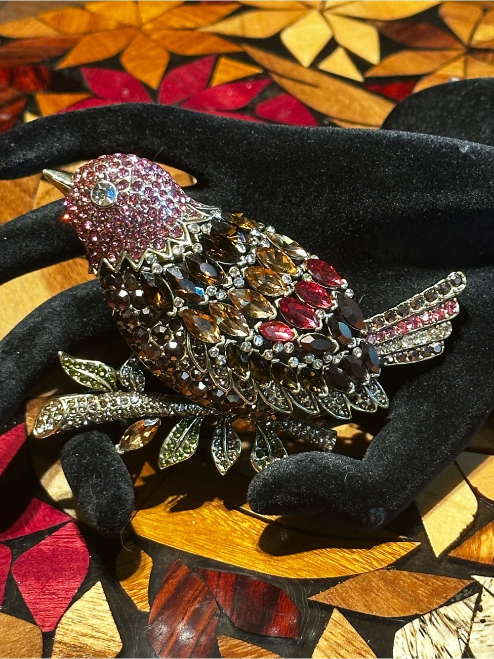 Heidi Daus "Marquise Madness" Bird Pin